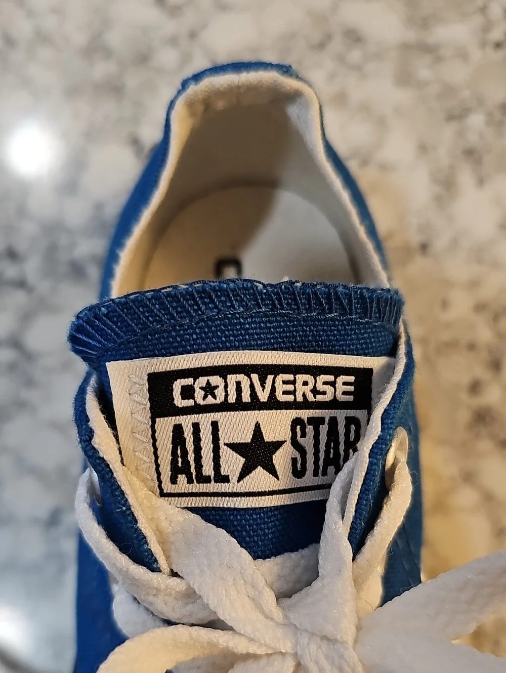 NWOT - CONVERSE KIDS BLUE ALL STAR LOW TOP SNEAKERS SHOES, Size 12, no box